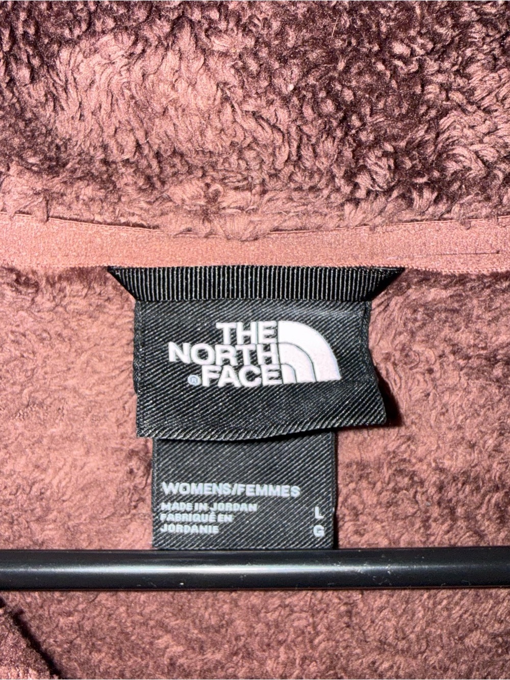 The North Face Osito 1/4 Zip Sweatshirt Women’s Size Large Brown Fuzzy Fleece - Picture 4 of 5